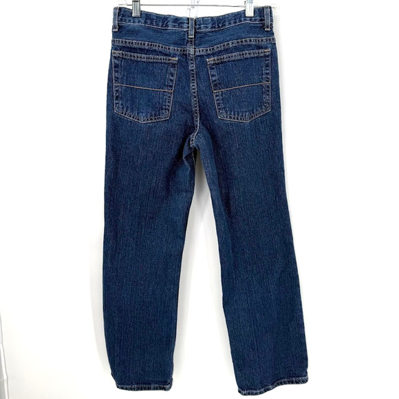 Girls Urban Pipeline Jeans Size 14 Regular Dark Wash Straight Leg 100% Cotton - Picture 2 of 7